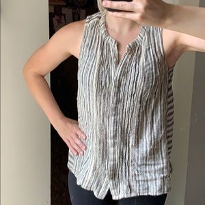 Lucky Brand Sleveless Striped Top Size S